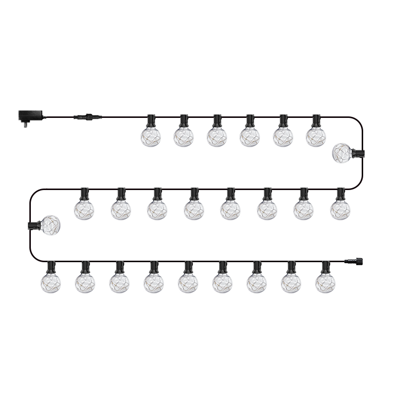 HCP082  G40彩色铜线灯串